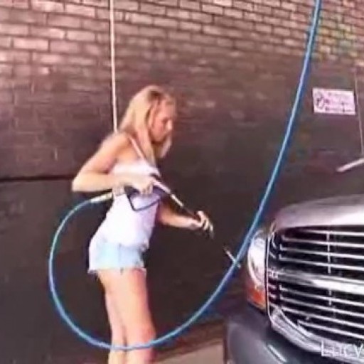 Washing tha truck