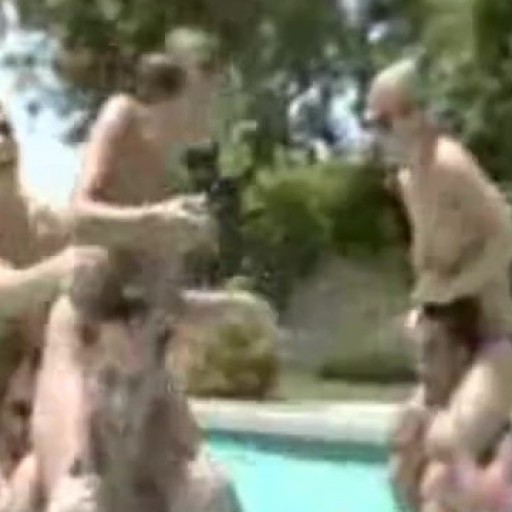 Shanes World -cool orgy poolside