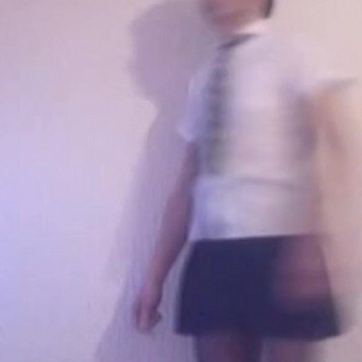 Chris the maid as a schoolgirl