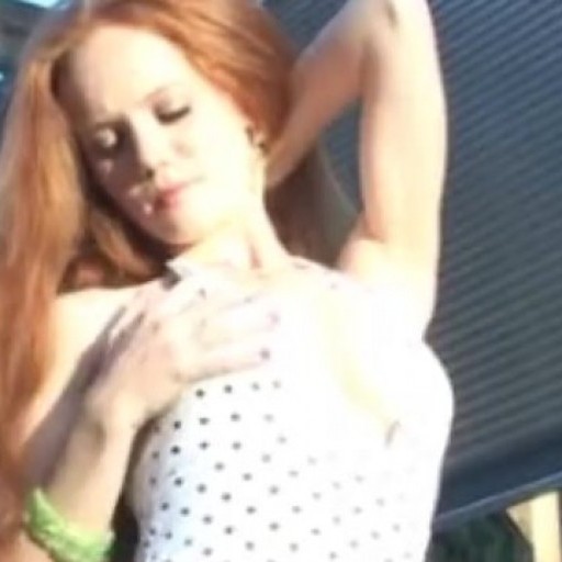 Hottest Redhead Ever in Striptease and Masturbating!