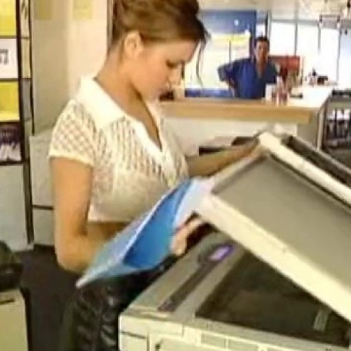 Sex at work, on the copy machine