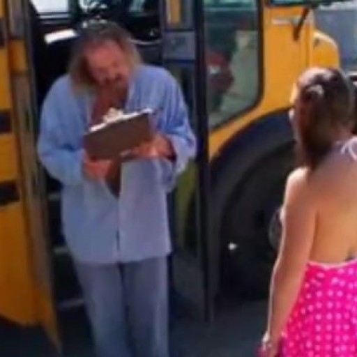 Slutty school girl fucked on the school bus