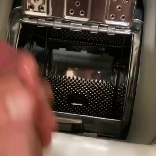 Amazing cock in diswasher