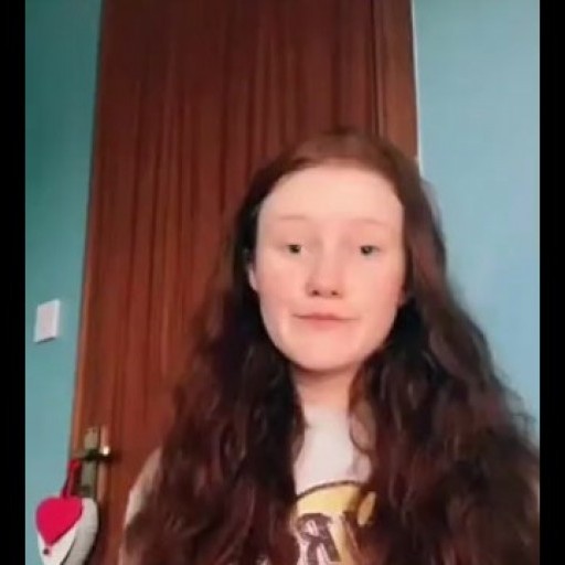 Ginger teen showing off