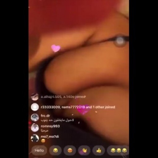 Saudi Arabia girl live instagram stream