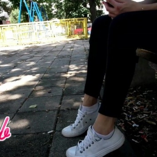 Converse Sneakers Shoeplay In A Park Preview