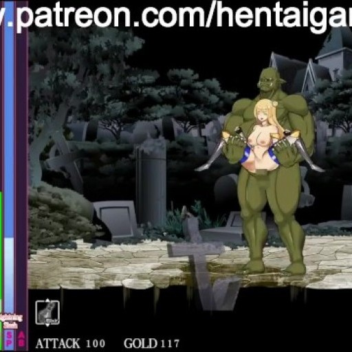 Golden Senki Female Warrior new hentai game gameplay . Cute teen blonde girl hentai in sex with men