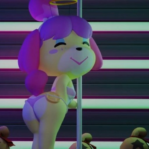 Animal Crossing Isabelle Stripper