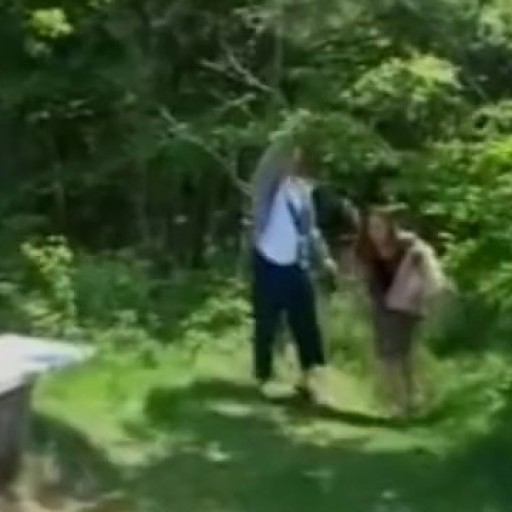 Teen girl seduces a guy at a picknick