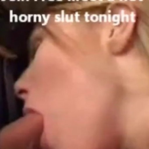 Hot blond slut wife sucks big cock dry and swallows cum