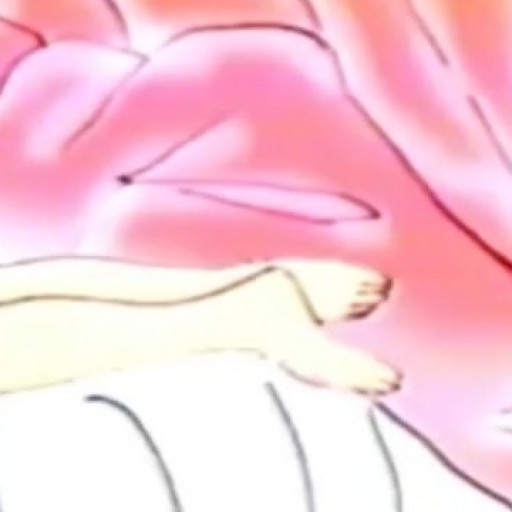 Cute 3D hentai shemale self masturbating on the bed