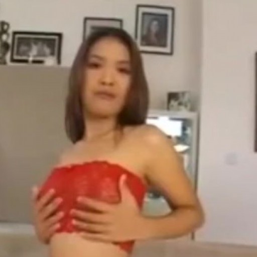 Asian babe gets fucked and defaced by huge cock