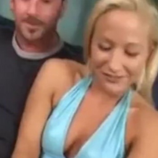 Cock Sucking & Cum Swapping Blonde Babes