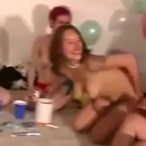 Lesbian real teen party