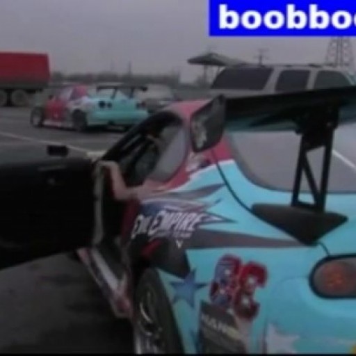 big boobs in car funny