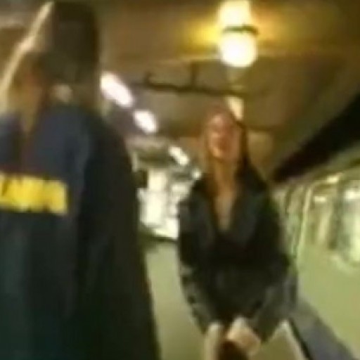 2 Lesbian Voyeurs At The Metro lesbian girl on girl lesbians
