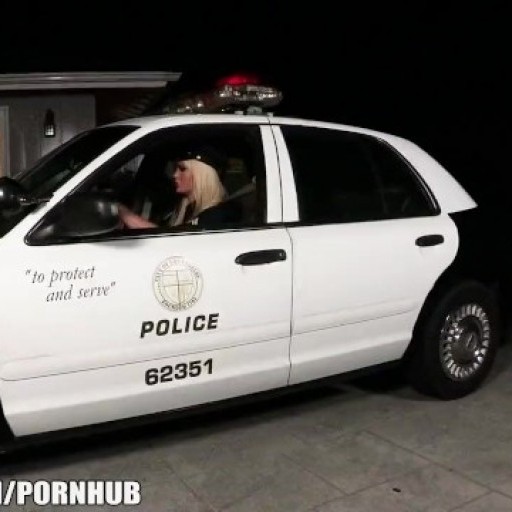 Sexy big-tit cop Alexis Ford busts up a Halloween party