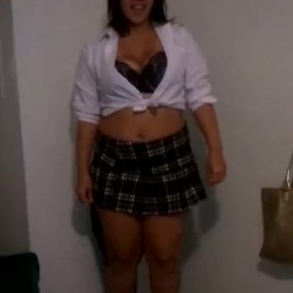Curvy sexy Asian Teen in Schoolgirl uniform sucking a hard cock