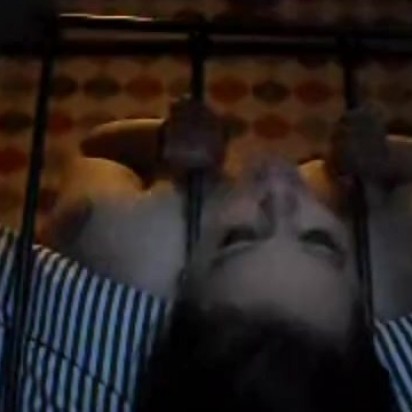 being throat fucked upside down