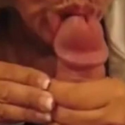 Jerking off in her mouth