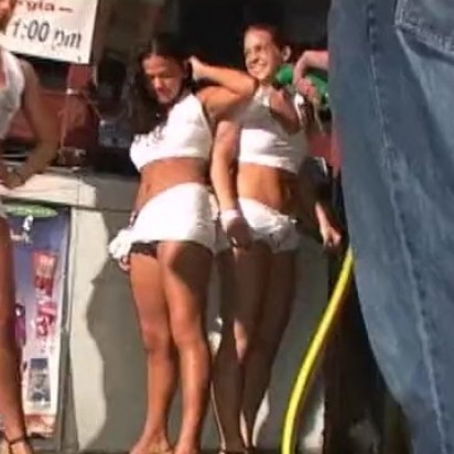 Two Rounds of Epic Wet T-Shirt Contests at Spring Break Key West Florida
