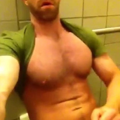 Amateur guys that stroke and Eat Their Cum Vid 2 - In Publc Bathroom