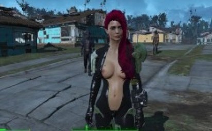 Sexy ruská Nataša s červenými vlasy Fallout 4 Sex Mod