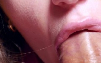 Sexy Lips Gently Suck Cock!!!!Swallow Closeup!!!