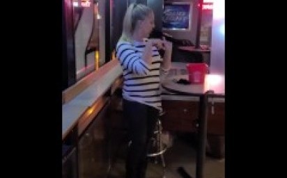 Not slutty like my other videos! Just me having a good time at the bar!