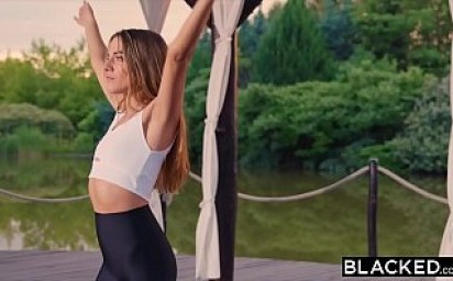 BLACKED Blonde hottie wants her yoga instructor's huge BBC