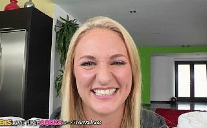 Teens Loves huge Cocks - Blonde babe needs big dick