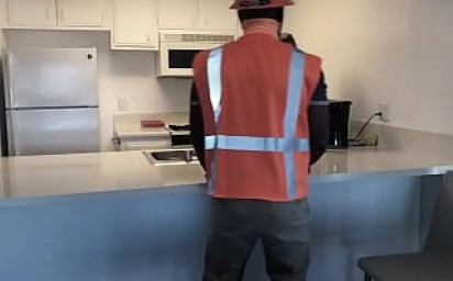 Construction Worker Pipes Cheating White Wife