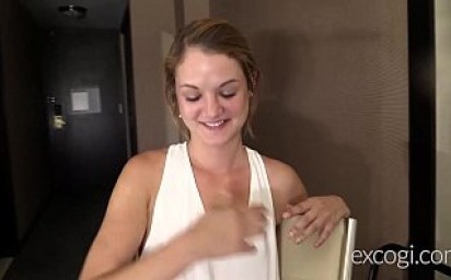 Shy Blonde First Timer Fucked and Facialed