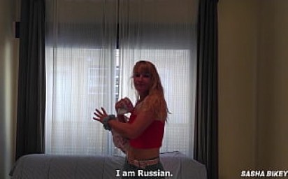 Russian blonde first time came to on porn casting in Czech Republic, but not to Rocco Siffredi - Free version