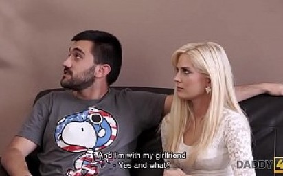 DADDY4K. Curious blonde wanted to try sex with experienced partner