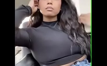 Sexy bitch show her big boobs