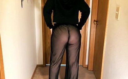 Mom Big Ass See Through Pants
