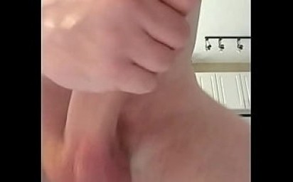 Jerking a huge load in front of my GF on Facetime