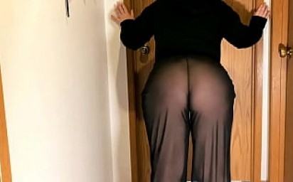 Fat Ass Mom See Through Pants Two
