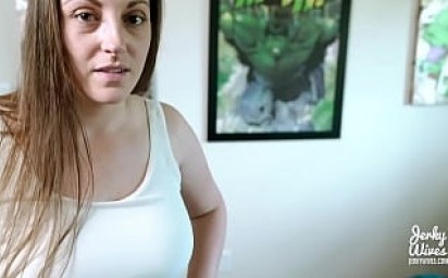 Step Mom Solves My Erection With Her Huge Tits - Melanie Hicks