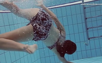 Sima Lastova underwater hot brunette babe