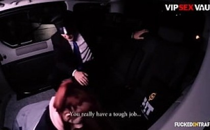 VIP SEX VAULT - Vanessa Shelby and Matt Ice - Hot Czech Teen Rides Her Driver On His Car
