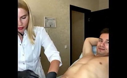 Deep bikini waxing and a candid interview for a Russian webcam model