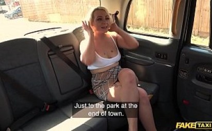 Fake Taxi British blonde Candy Banks is so flexible