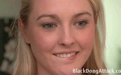 Blonde teen sucks and fucks a huge bbc