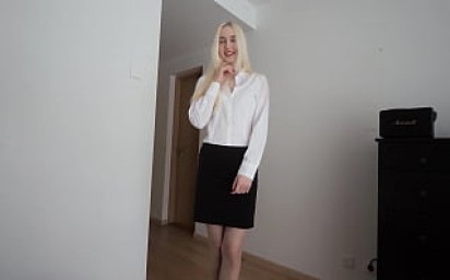 Cute Blonde Secretary Fucked by Boss